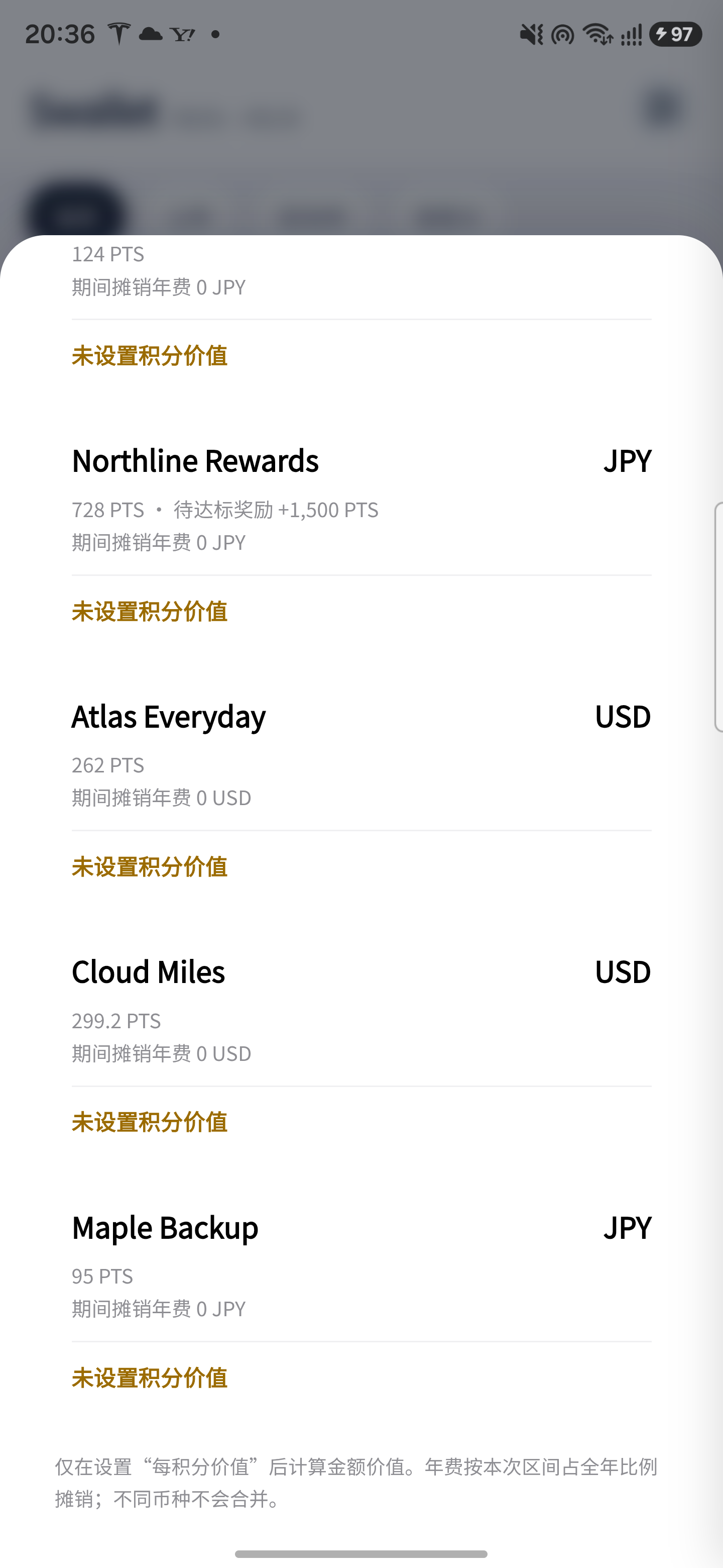 S.Wallet points overview