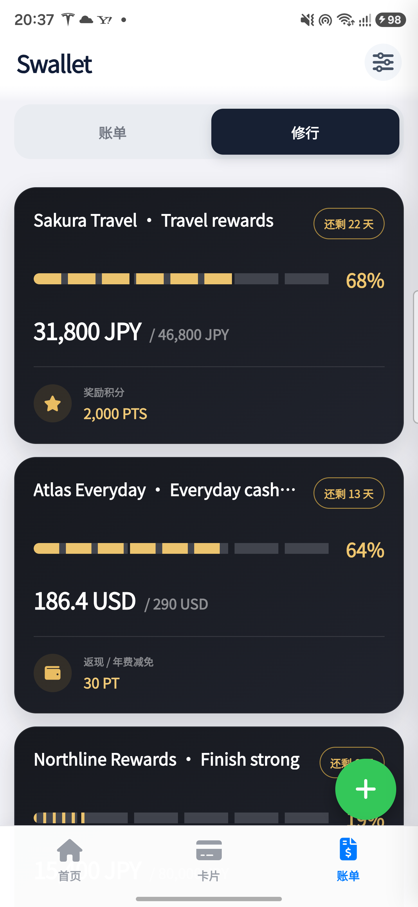 S.Wallet goals
